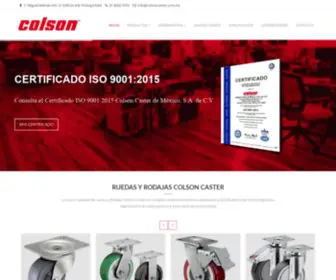 Colsoncaster.com.mx(Ruedas y Rodajas Colson Caster) Screenshot