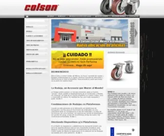 Colsoncaster.mx(Ruedas y Rodajas Colson Caster) Screenshot