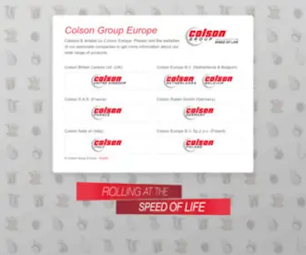 Colsongroup.eu(Colson Group Europe) Screenshot