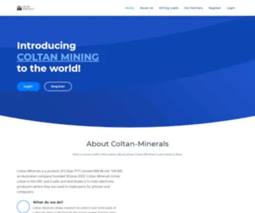 Coltan-Minerals.com(Coltan Minerals) Screenshot