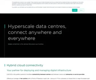 Coltdatacentres.net(Hyperscale Data Centres) Screenshot