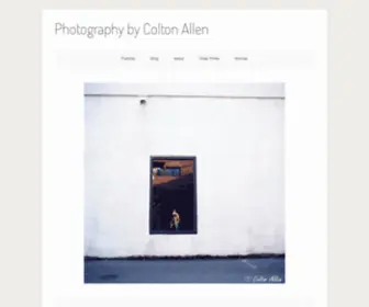 Coltonallen.com(Photography by Colton Allen) Screenshot