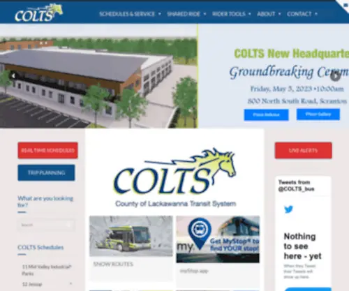 Coltsbus.com(County of Lackawanna Transit) Screenshot