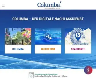 Columba.de(Erweitern Sie Ihr Service) Screenshot