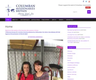 Columbans.co.uk(Columban Missionaries) Screenshot