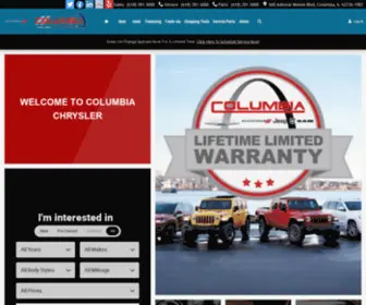 Columbia-CDJR.com(Columbia Chrysler Dodge Jeep Ram) Screenshot