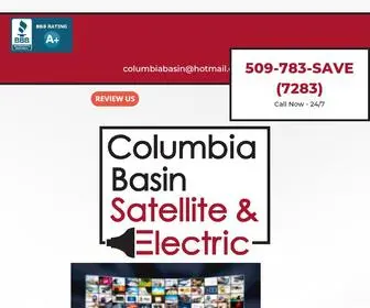 Columbiabasinsatellite.com(Electrician & Satellite TV Provider) Screenshot