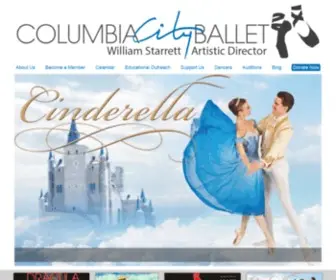 Columbiacityballet.com(Columbia City Ballet) Screenshot