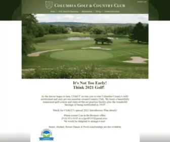 Columbiagolf.org(Claverack, NY) Screenshot