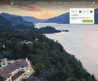 Columbiagorgehotel.com(Columbia Gorge Hotel & Spa) Screenshot