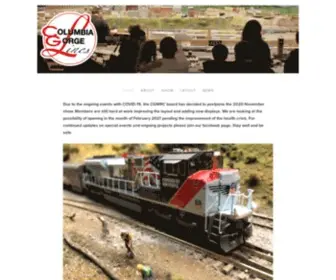 Columbiagorgemodelrailroadclub.com(CGMRC) Screenshot