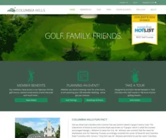 Columbiahillsgolf.com(Columbia Hills) Screenshot