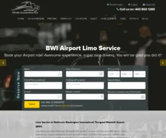 Columbialimoznservice.com(BWI Limo Service) Screenshot