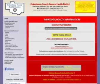 Columbiana-Health.org(Columbiana County (Ohio)) Screenshot