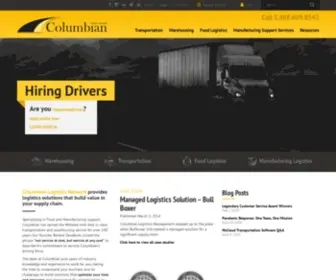 Columbianlogistics.com(Third-party Logistics &amp; Warehousing) Screenshot
