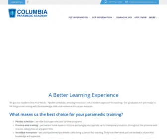 Columbiaparamedic.ca(Columbia Paramedic Academy) Screenshot