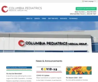 Columbiapediatrics.com(Columbia Pediatrics Medical Group) Screenshot