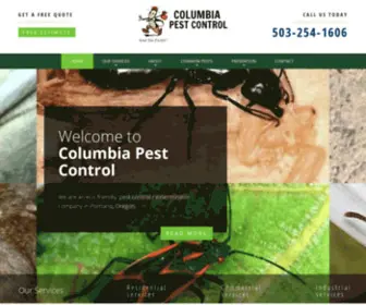 Columbiapestcontrol.com(Columbia Pest Control) Screenshot