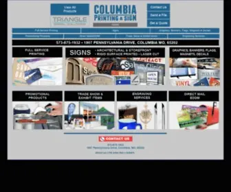 Columbiaprintingandsign.com(Columbia Printing & Sign) Screenshot