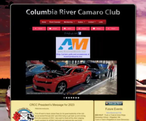 Columbiarivercamaroclub.com(Columbia River Camaro Club) Screenshot