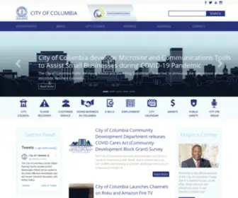 Columbiasc.net(The City of Columbia) Screenshot