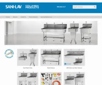 Columbiasinks.com(The Ultimate in Sanitation) Screenshot