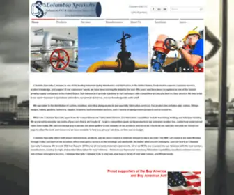 Columbiaspecialty.com(Columbia Specialty Company) Screenshot