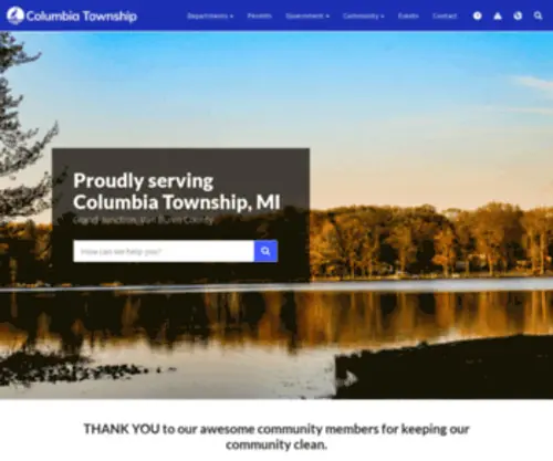 Columbiatwp.com(Columbia Township) Screenshot
