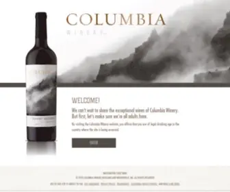 Columbiawinery.com(Columbia Winery) Screenshot