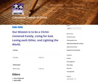 Columbinechurchofchrist.org(Littleton, Colorado) Screenshot