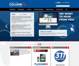 Columbus.gov(City of Columbus) Screenshot