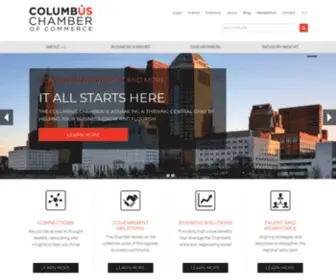 Columbus.org(Columbus Chamber of Commerce) Screenshot