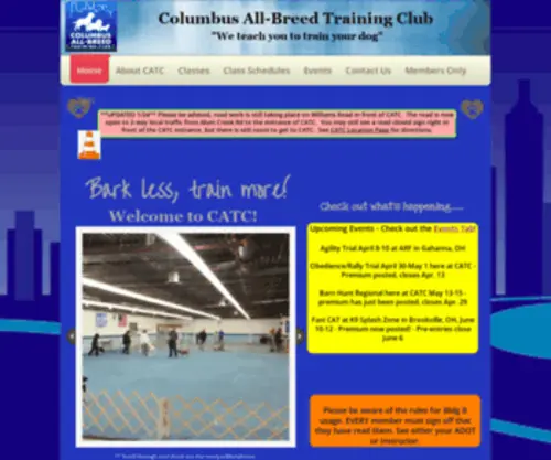 Columbusallbreed.com(Columbus All Breed Training Club (CATC)) Screenshot