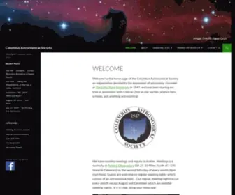 Columbusastronomy.org(Columbus Astronomical Society) Screenshot