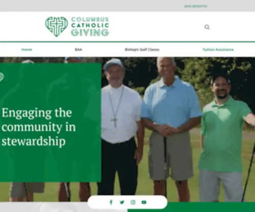 ColumbuscatholicGiving.org(Diocese of Columbus Office of Development and Planning) Screenshot