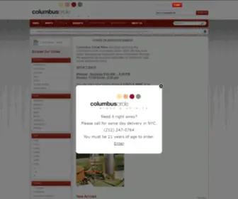 Columbuscirclewines.com(Columbus Circle Wines & Spirits) Screenshot
