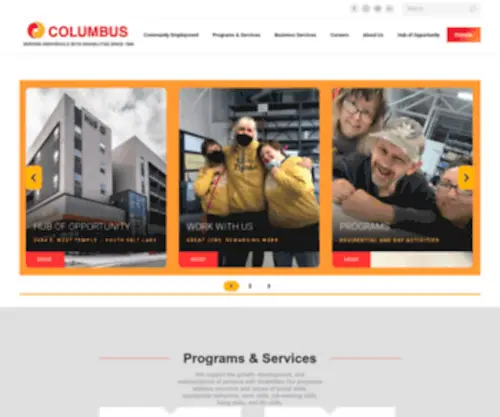 Columbuscommunitycenter.org(Columbus Community Center) Screenshot