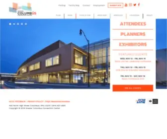 Columbusconventions.com(Greater Columbus Convention Center) Screenshot
