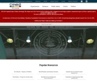 Columbusga.gov(Columbus Consolidated Government) Screenshot