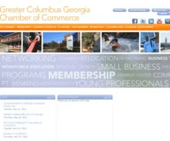 Columbusgachamber.com(Greater Columbus Georgia Chamber of Commerce) Screenshot