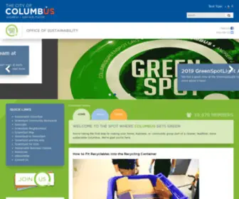 Columbusgreenspot.org(GreenSpot Home The City of Columbus Greenspot) Screenshot