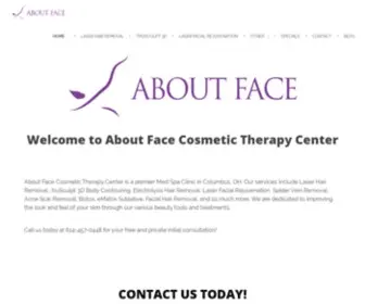 Columbuslaserhairremoval.com(About Face Cosmetic Therapy Center) Screenshot