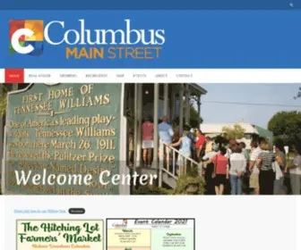 Columbusmainstreet.com(The Columbus Main Street Website) Screenshot