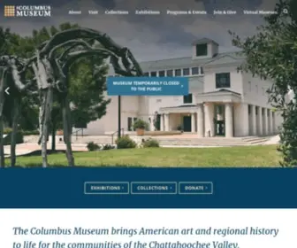 Columbusmuseum.com(The Columbus Museum) Screenshot
