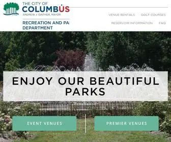 Columbusparkrentals.com(Columbus Event & Park Rentals) Screenshot