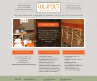 Columbusresidence.com(Columbus Residence) Screenshot