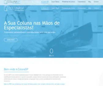 Colunasp.com.br(Coluna SP: Especialista em Coluna em São Paulo) Screenshot