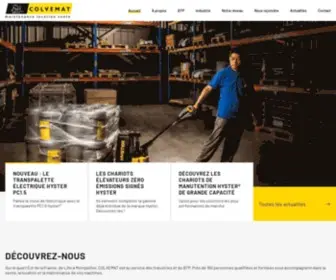 Colvemat.com(Achat et Location d'engins de chantier BTP et industrie) Screenshot