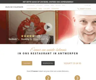 Colvenier.be(Restaurant Antwerpen Huis De Colvenier) Screenshot