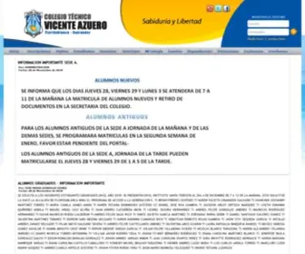 Colvicenteazuero.com(Colegio Técnico Vicente Azuero) Screenshot